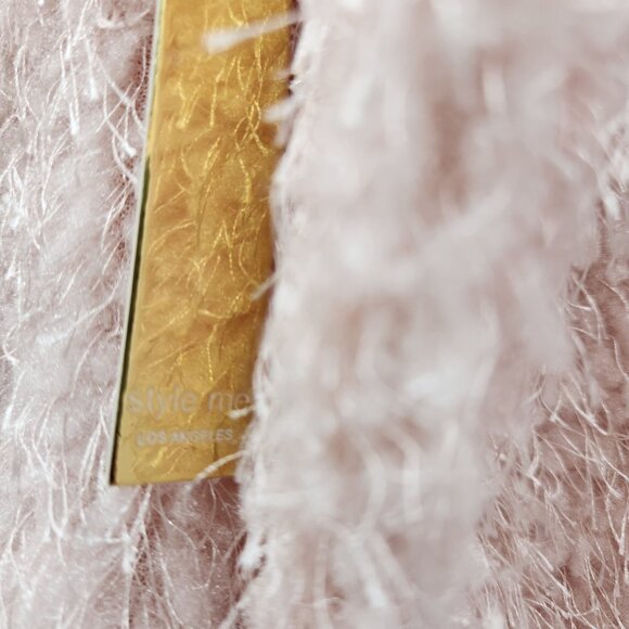 STYLE ME Los Angeles Pink Sherpa Hoodie Women's Medium New w/Tag - Picture 8 of 12